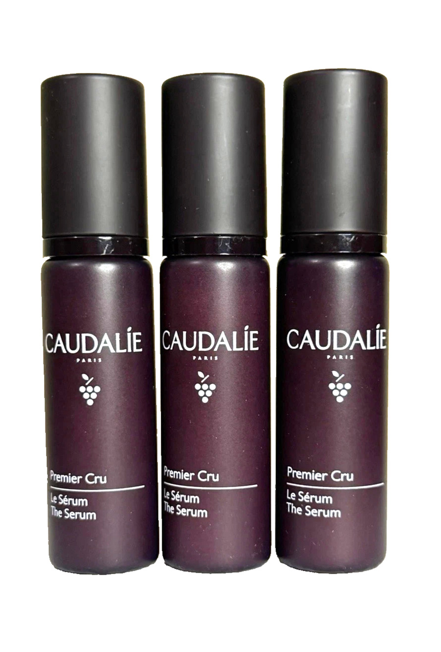 3x Caudalie Premier Cru Le Serum 10ml each (=30ml full size) Wrinkles Dark Spots